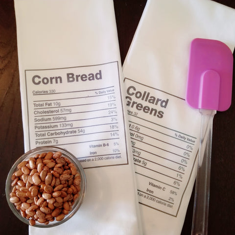 Kitchen Towels - Corn Bread and Collard Greens